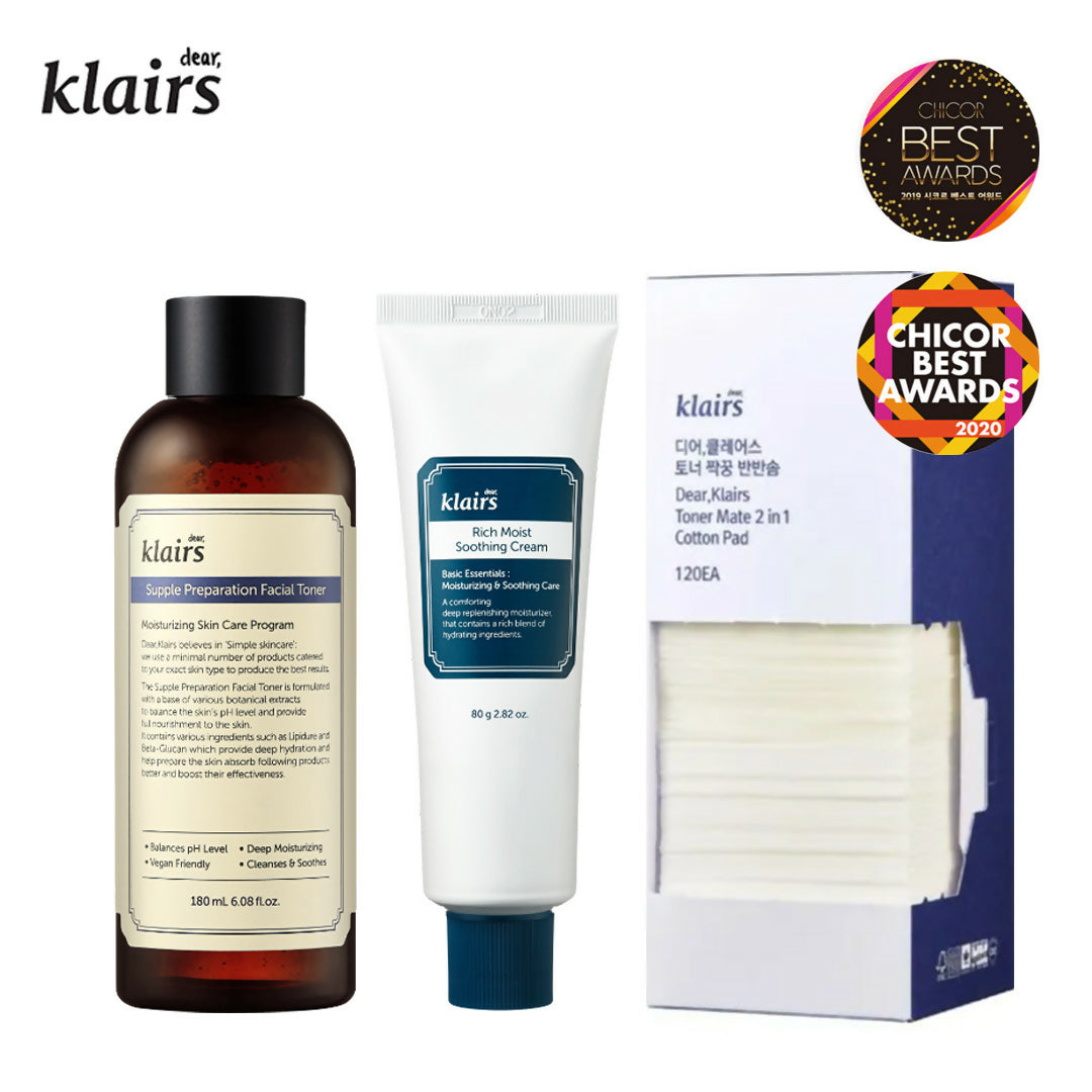 Klairs Basic Skincare Set 3pcs