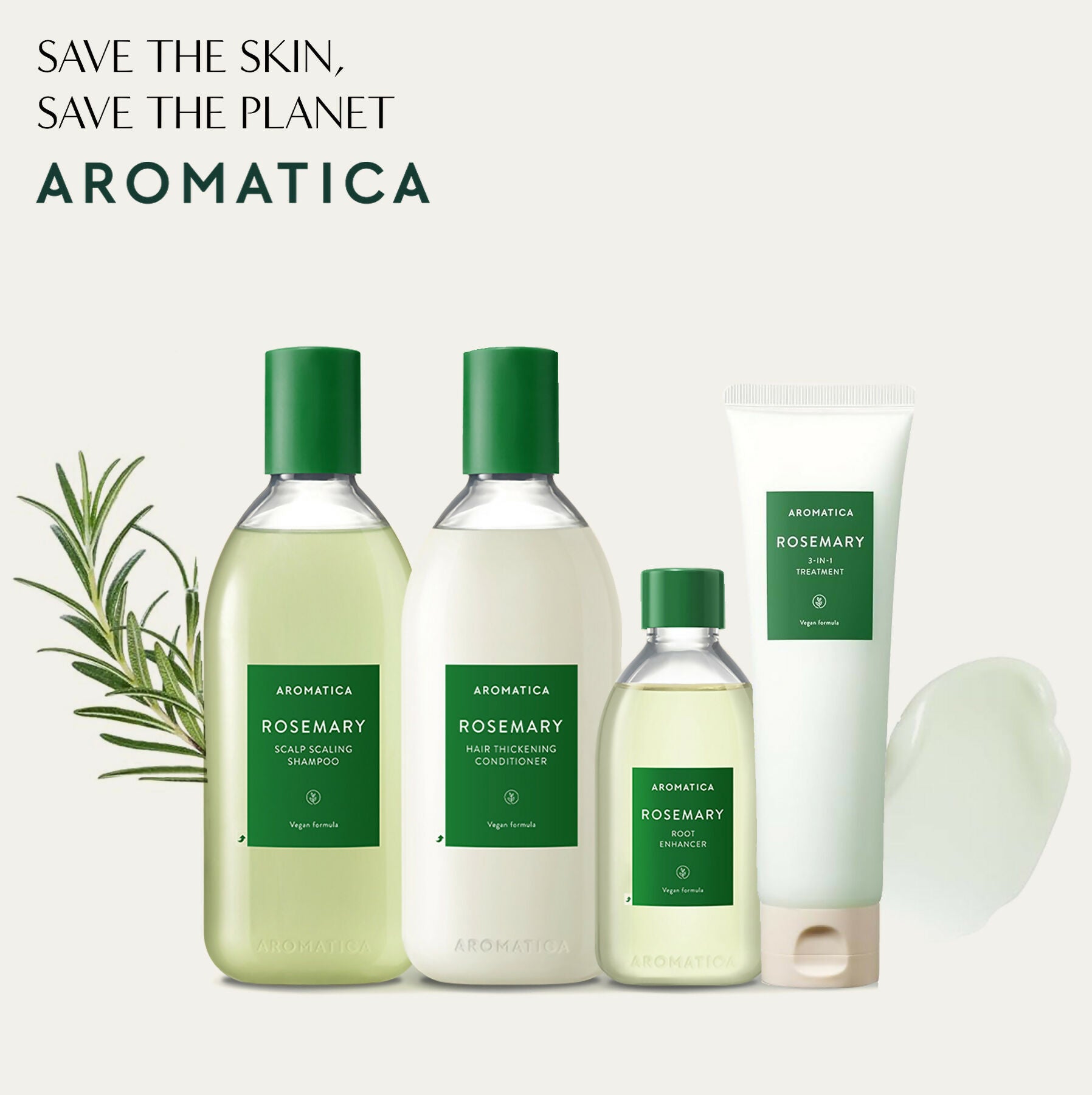 AROMATICA Rosemary Haircare Set (org. value $92)