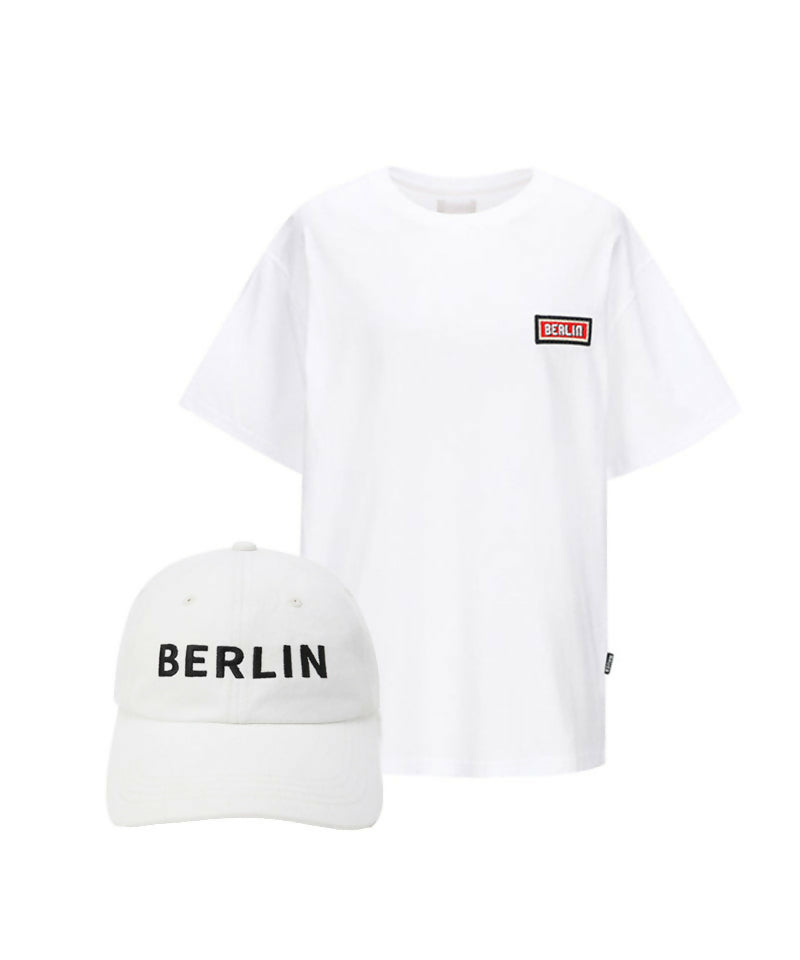 Mauer Berlin Embroidered Set1 ( Top + Hat set )