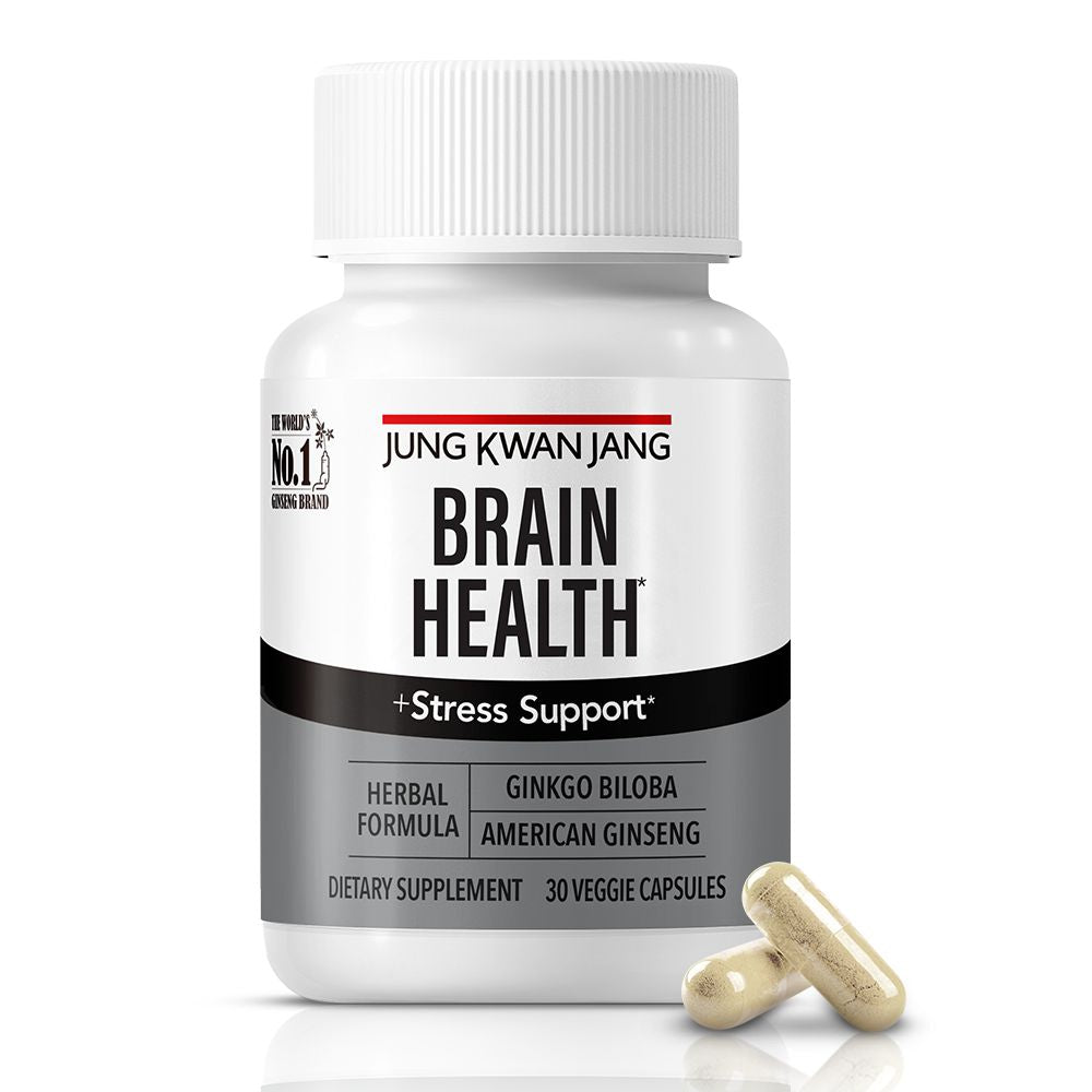 Brain Health Capsules With American Ginseng Extract and Gingko