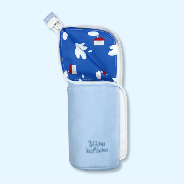 STANDING PENCIL POUCH - BLUE