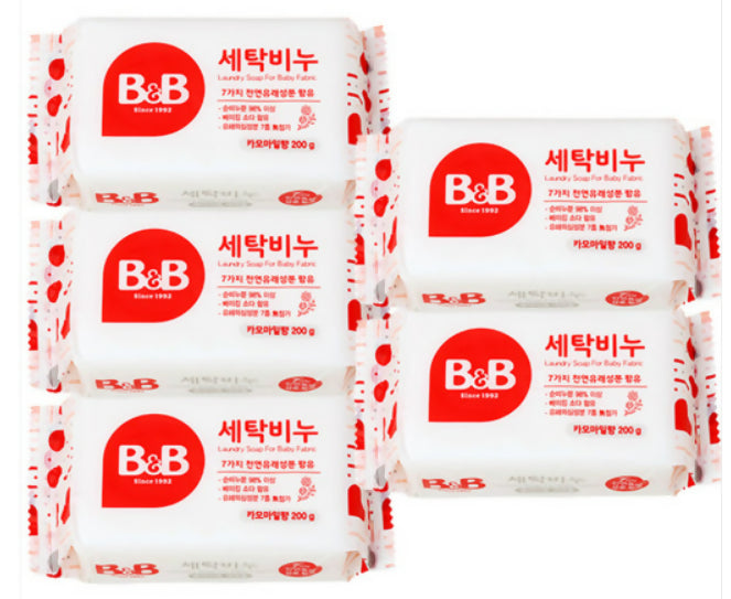 B&B)Laundry Soap for Baby Fabric(Chamomile) 200g x 10EA - 50% Discount for promotion sales