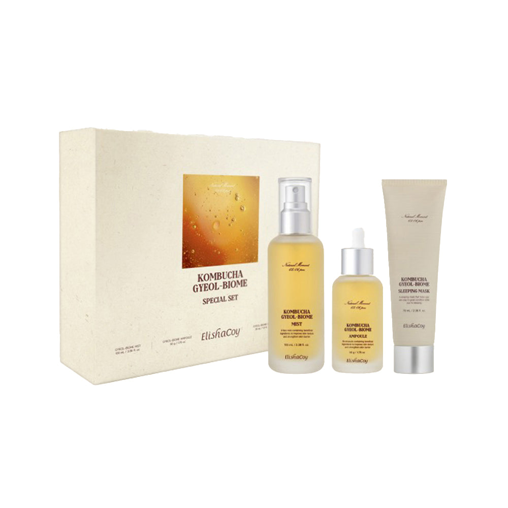 [Promotion] Elishacoy Kombucha Gyeol-Biome Set (Mist/Ampoule/Sleeping Mask)