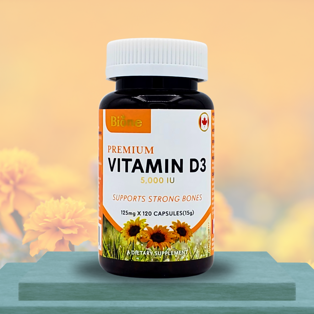 BIONE VITAMIN D3 5000IU 120CAP