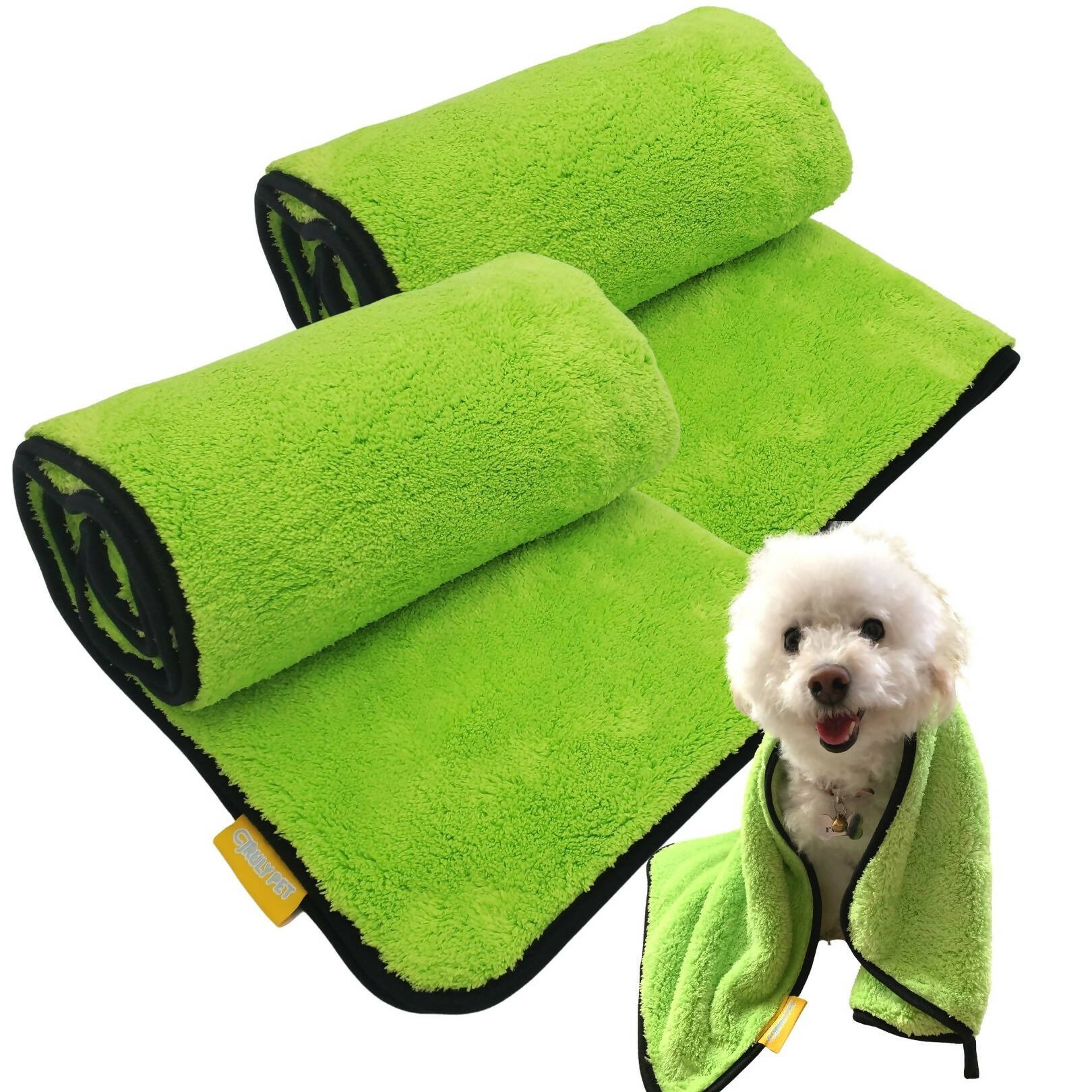 E-Cloth Pet Cleaning & Drying Towel - Super-Absorbent Microfiber Towel for Pets, Animals, Dogs, Cats - Large