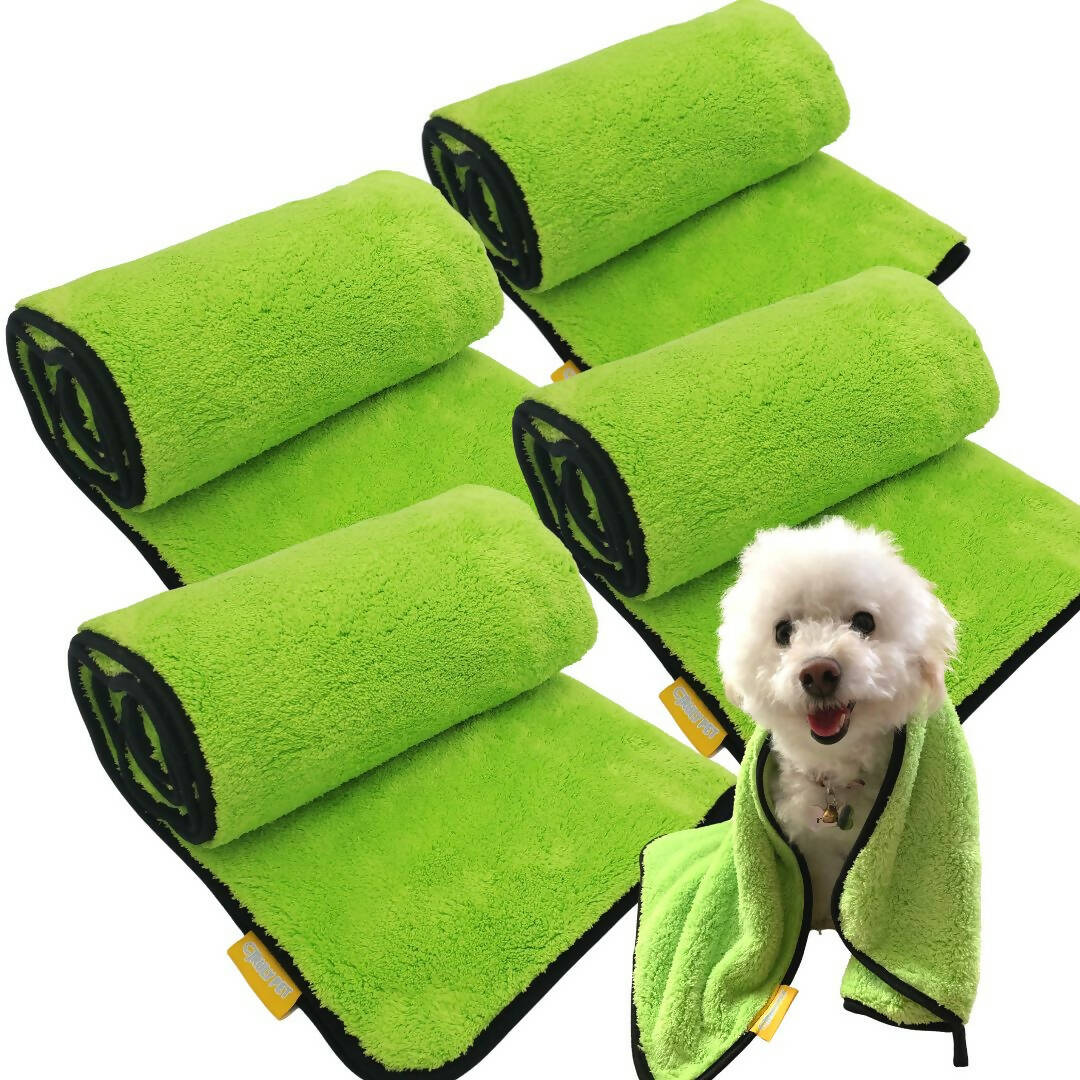 Ultra Absorbent Sponge Towel for Pets - Bath Towels - Yellow – TrulyPet